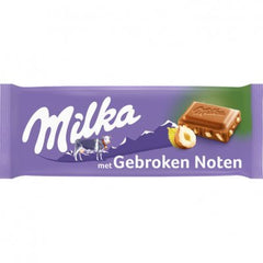 Milka hazelnoot gebroken 100 g