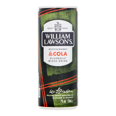 William Lawson's scotch whisky en cola 250 ml
