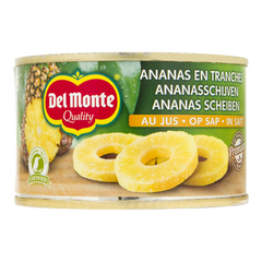 Del Monte ananas schijven op sap 220 g