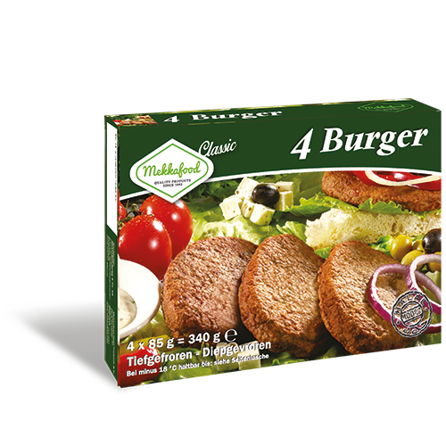 Mekkafood burger 4 stuks
