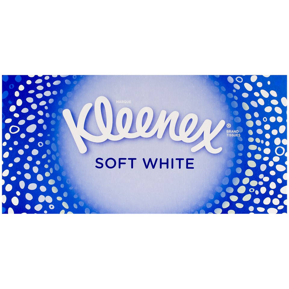 Kleenex soft white tissues