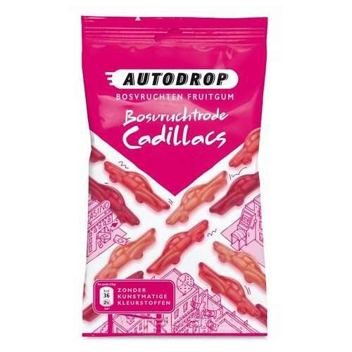 Autodrop Cadillacs Bosvruchten rood 85 g