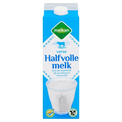 Melkan uht halfvolle weidemelk pak 1000 ml