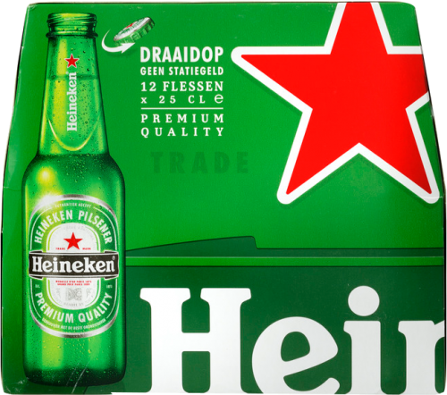 Heineken 12 pak fles draaidop 25 cl