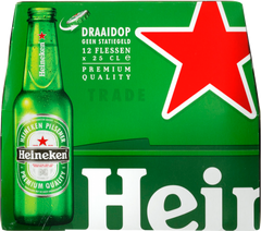 Heineken 12 pak fles draaidop 25 cl