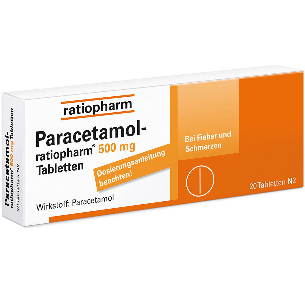 Paracetamol 500 mg 20 tabletten