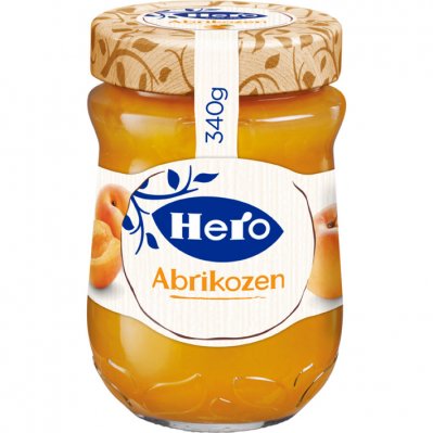 Hero abrikozen jam 340 g