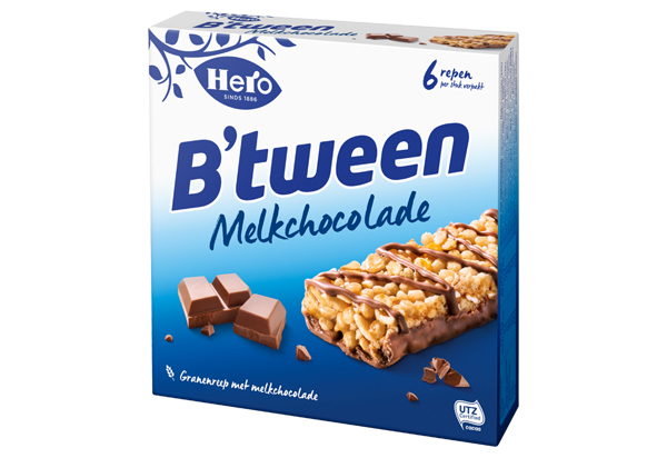 Hero B'tween melkchocolade 6 repen