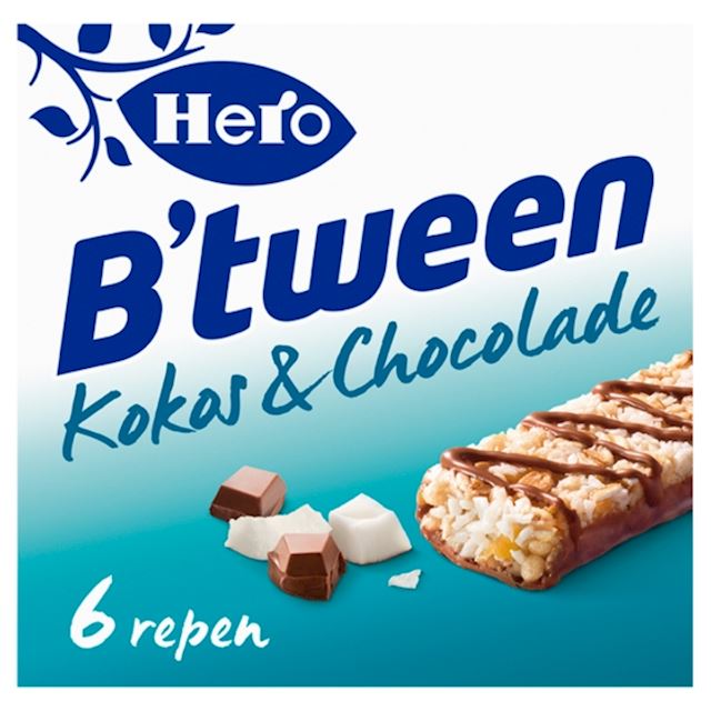 Hero B'tween Kokos &amp; chocolade 6 repen
