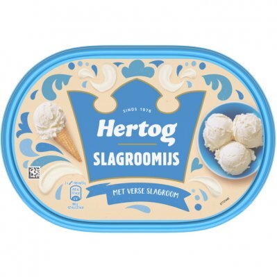 Hertog Slagroomijs 900 ml
