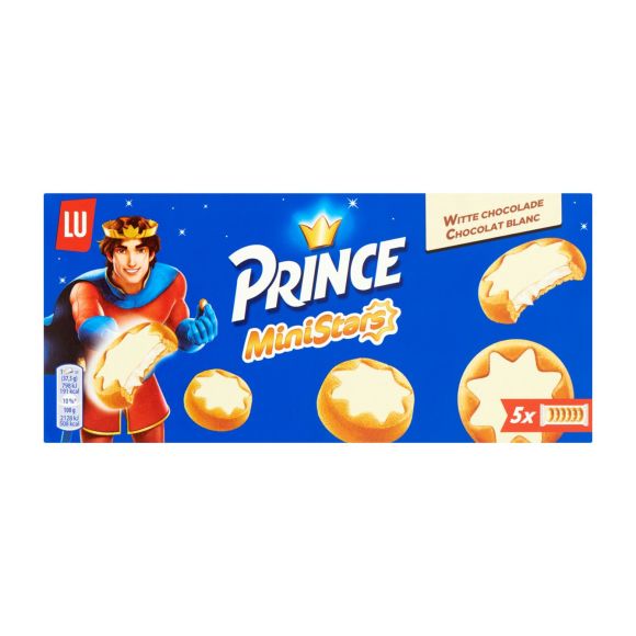 LU mini stars witte chocolade 187gr