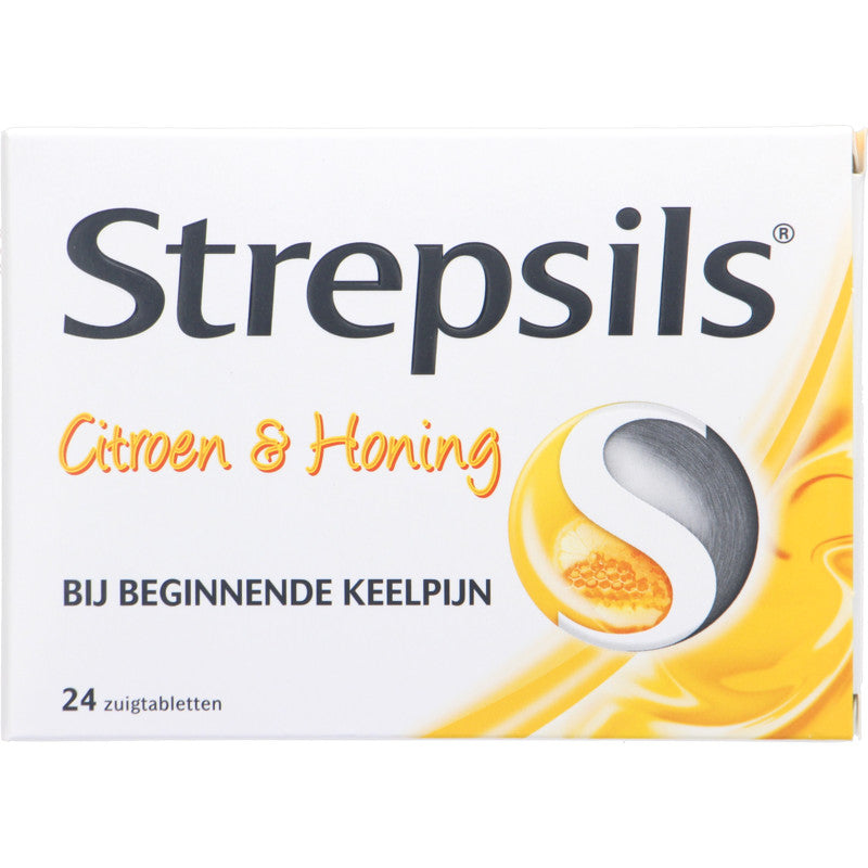 Strepsils citrus &amp; honing 24 zuigtabletten