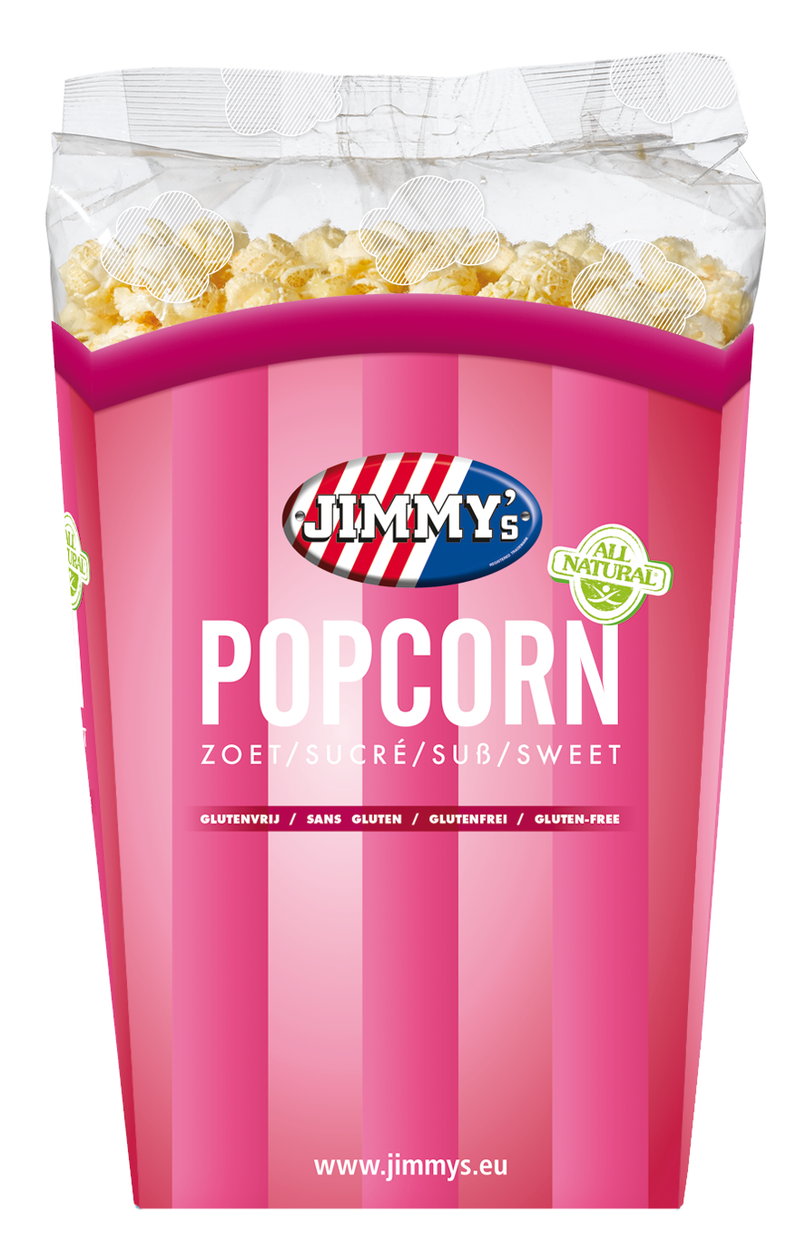 Jimmy's popcorn zoet 140 g