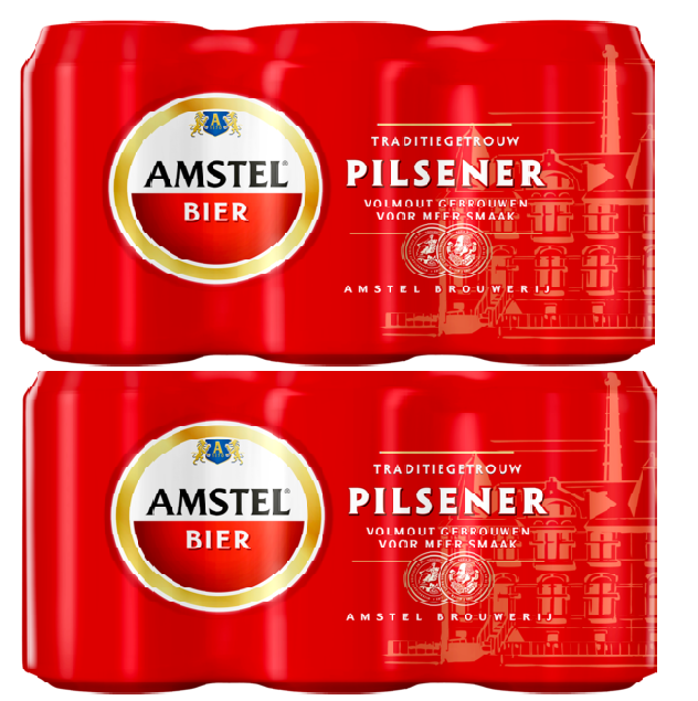 2x Amstel six-pack 0,33l