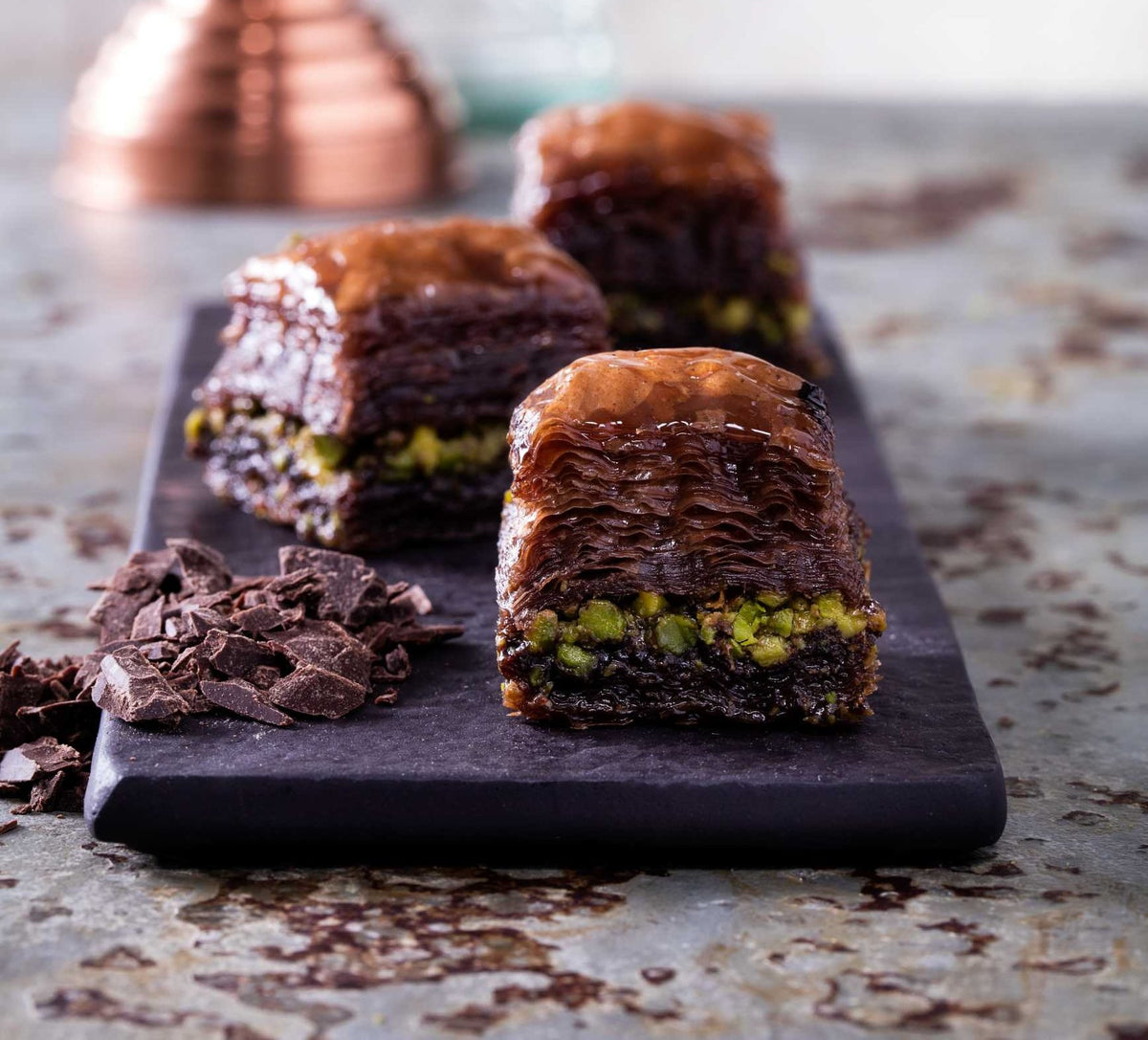 Chocolade Baklava 4st 200gr