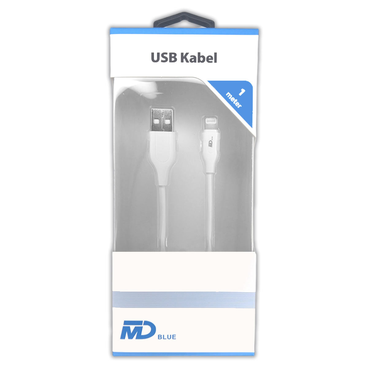 Md blue Iphone cable 1M fast charge oplader