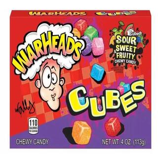Warheads candy sour&amp;sweet cubes 113gr