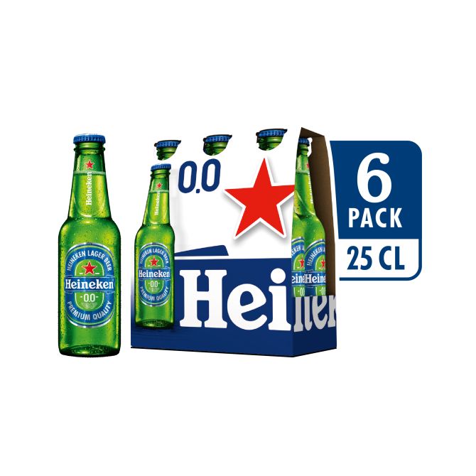 Heineken 0 0 Six Pack 25 Cl Unobezorgt